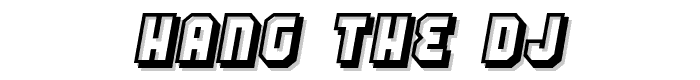Hang the DJ font